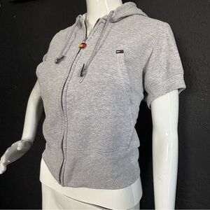 Vintage 1990’s Tommy Hilifigure zip up Hoodie Top Blouse Shirt Cotton